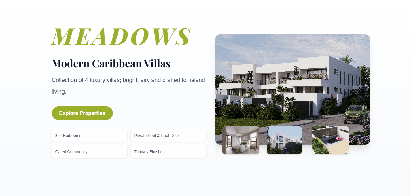 The Meadows Property Rental Website image